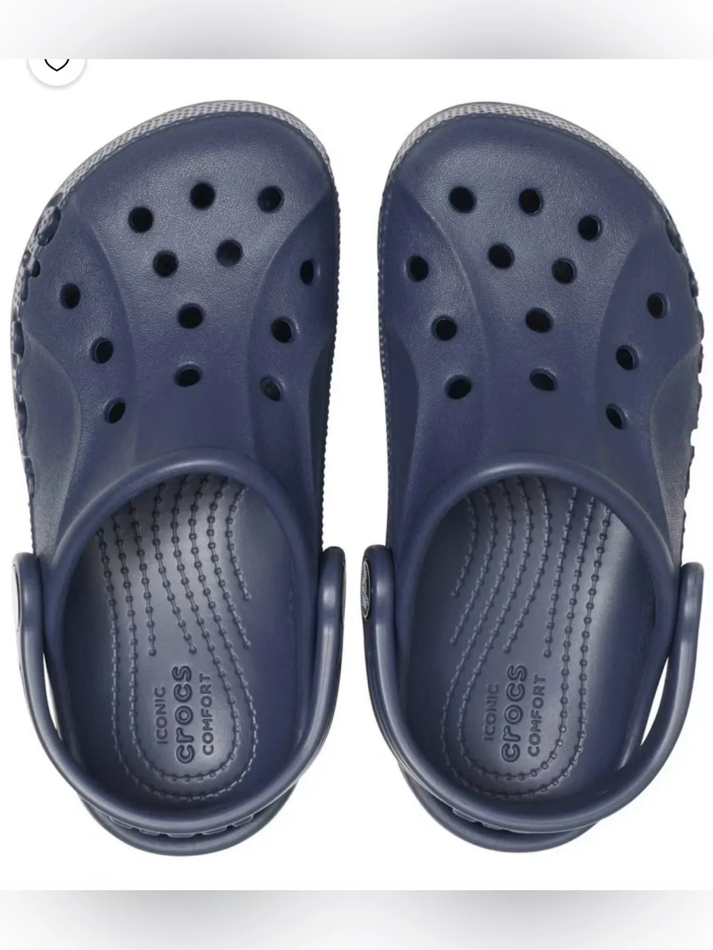 CROCS Kids Navy Classic Clog Sandal size 3J-NWT